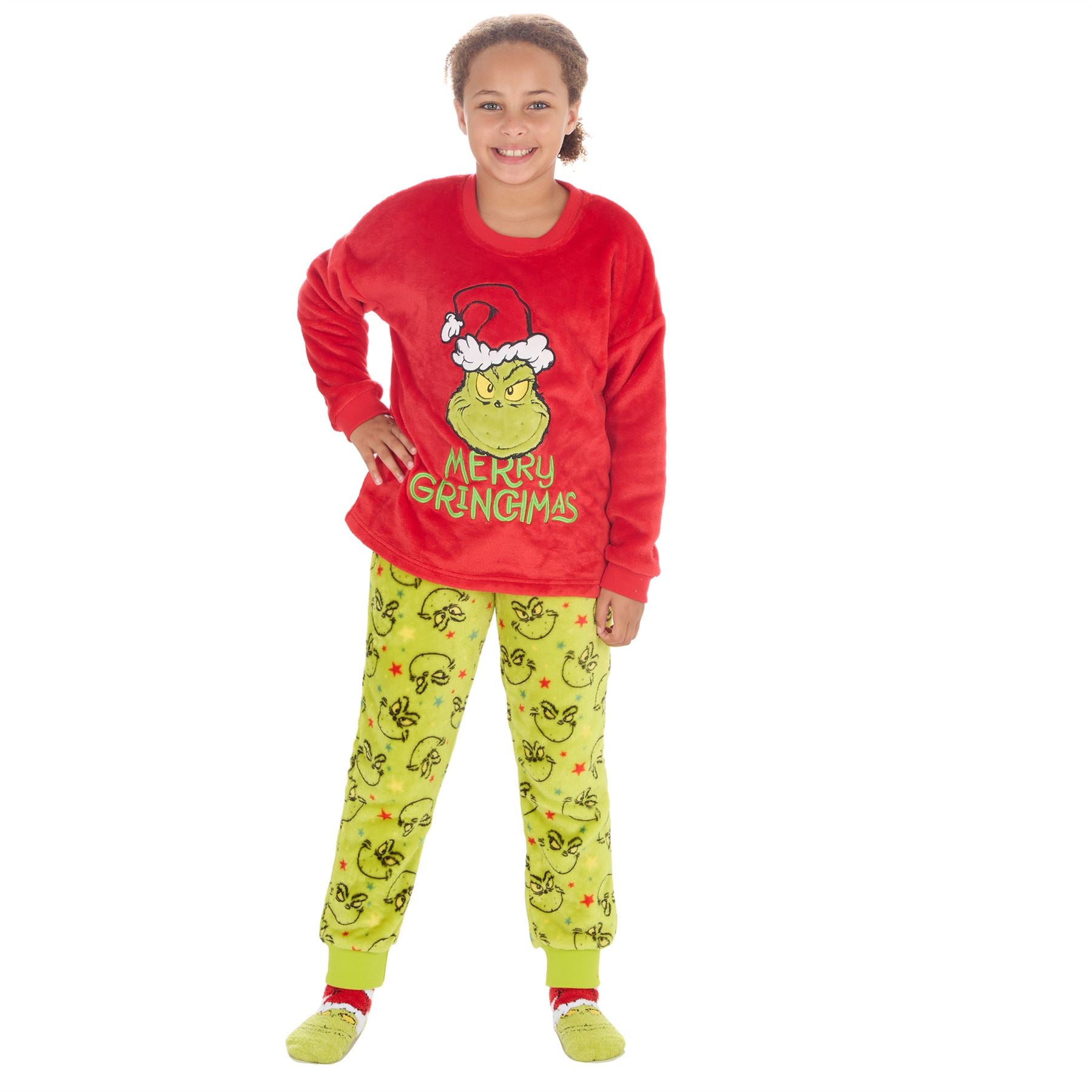 The Grinch Juniors Christmas Fleece Pyjamas