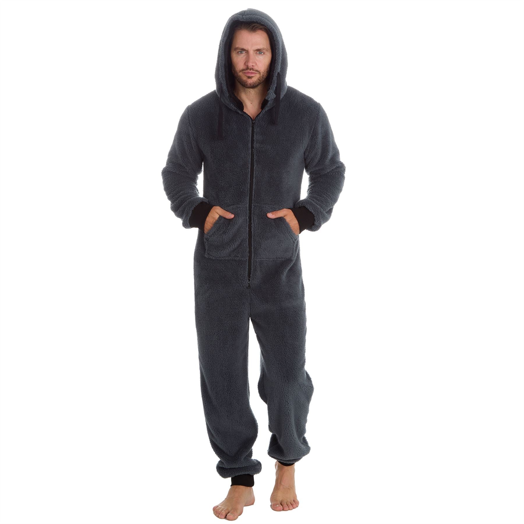 Slumber Hut Mens Snuggle Fleece Onesie