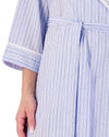 Slenderella Womens Classic Stripe Seersucker Dressing Gown