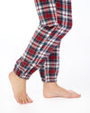 Slenderella Womens Navy & Tartan Check Pyjamas