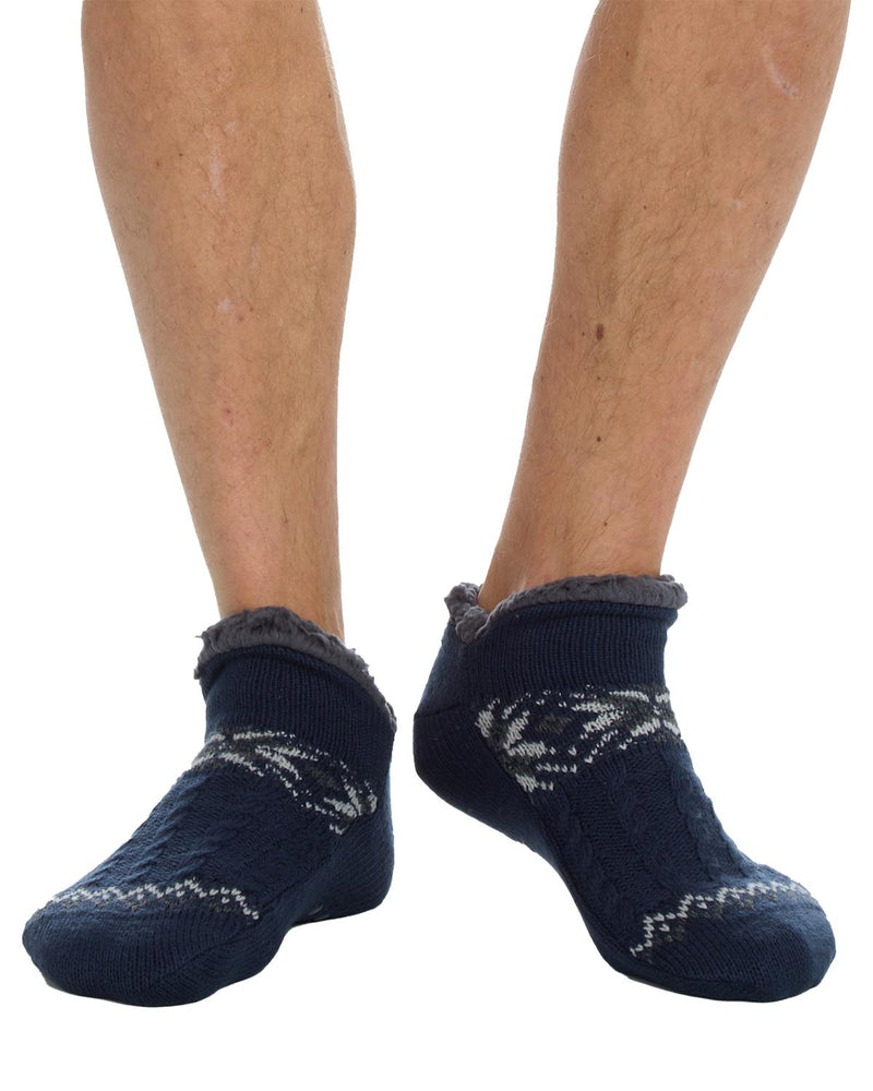 Pierre Roche Mens Sherpa Lined Ankle Socks