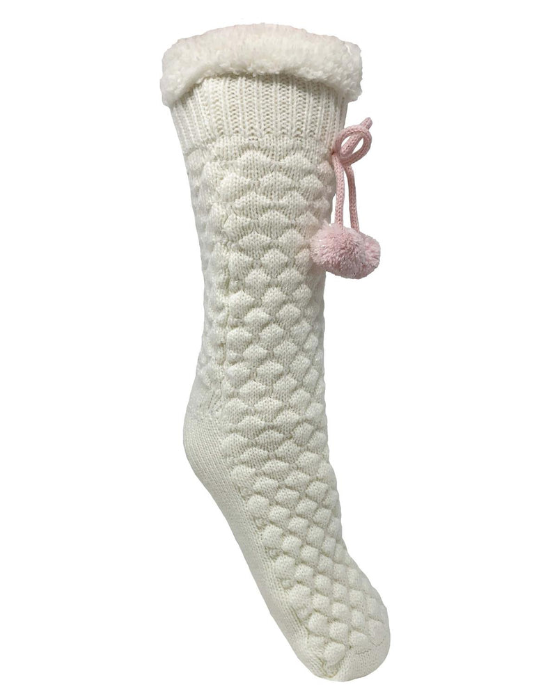 Bramble Womens Textured Popcorn Lounge Socks