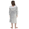 Girls Grey Frosted Dressing Gown