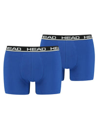 HEAD Mens 2 Pack Cotton Boxer Shorts