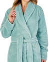 Slenderella Womens 52" Waffle Fleece Wrap Dressing Gown