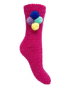 Nice Socks Womens Sparkly Pom Pom Cosy Socks