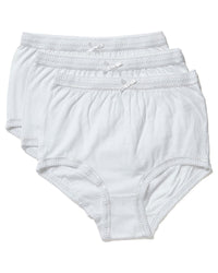 Marlon Womens 3 Pack 100% Cotton Full Briefs