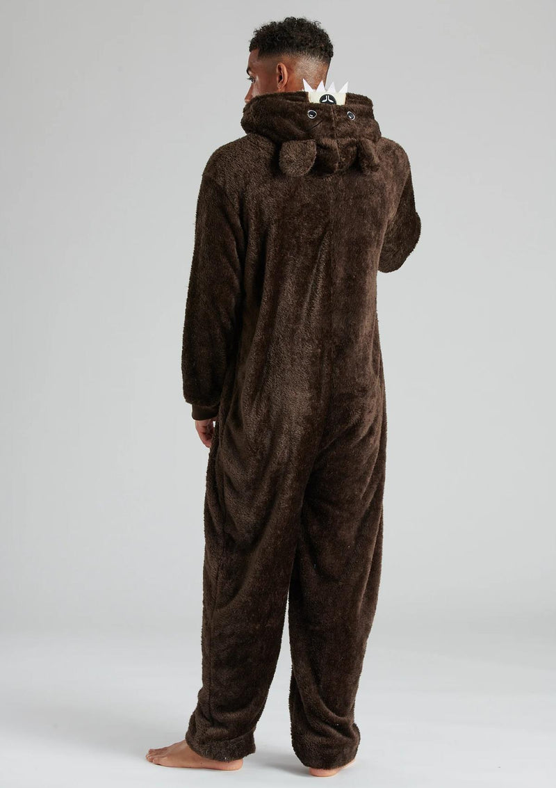 Loungeable Mens Brown Bear Onesie