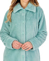 Slenderella Womens 46" Waffle Fleece Button Dressing Gown