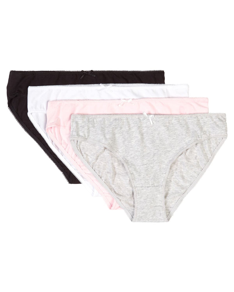 Slenders by Slenderella Womens 4 Pack Cotton Mini Brief