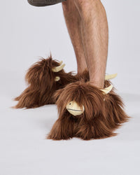 Loungeable Adults Highland Cow Slippers