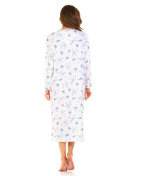 La Marquise Womens Two Flowers Cuddleknit Nightie