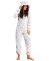 Loungeable Womens Grey Leopard Onesie