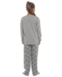 Slumber Hut Girls Jersey Grey Cockapoo Pyjamas