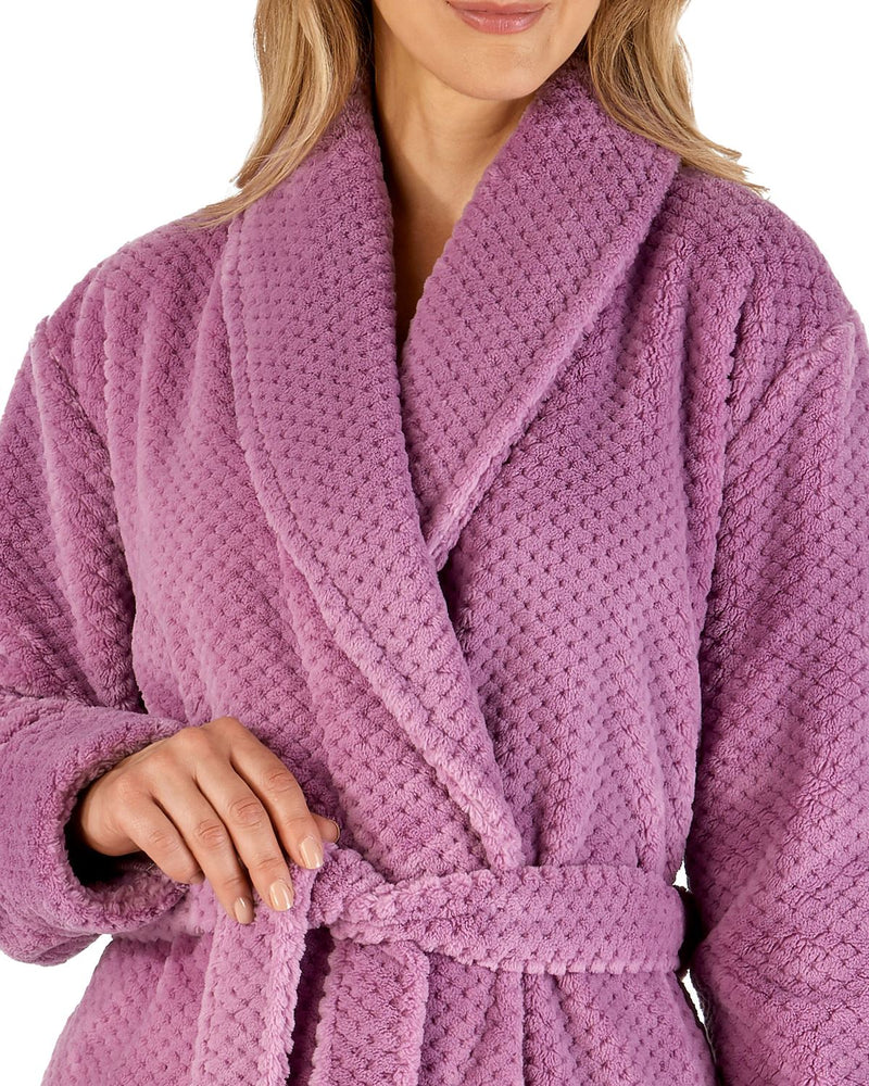 Slenderella Womens 52" Waffle Fleece Wrap Dressing Gown