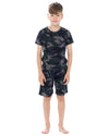 Slumber Hut Boys Black Camo Short Pyjamas