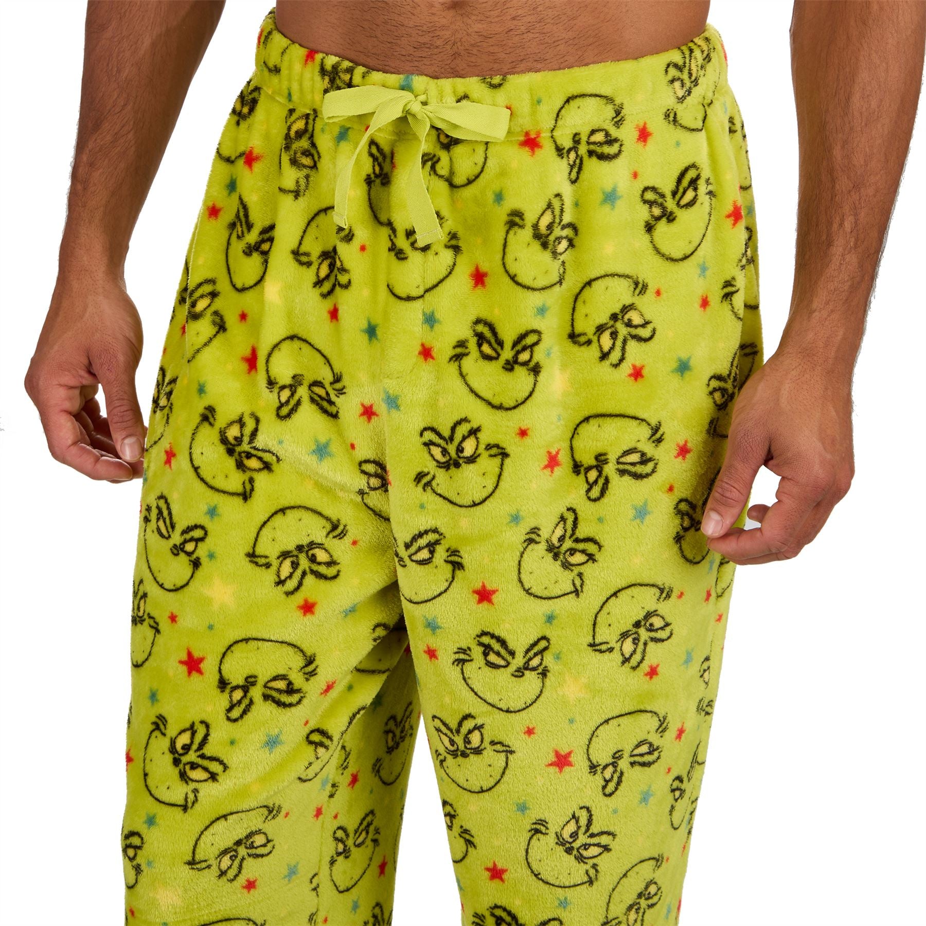 The Grinch Mens Christmas Fleece Pyjamas