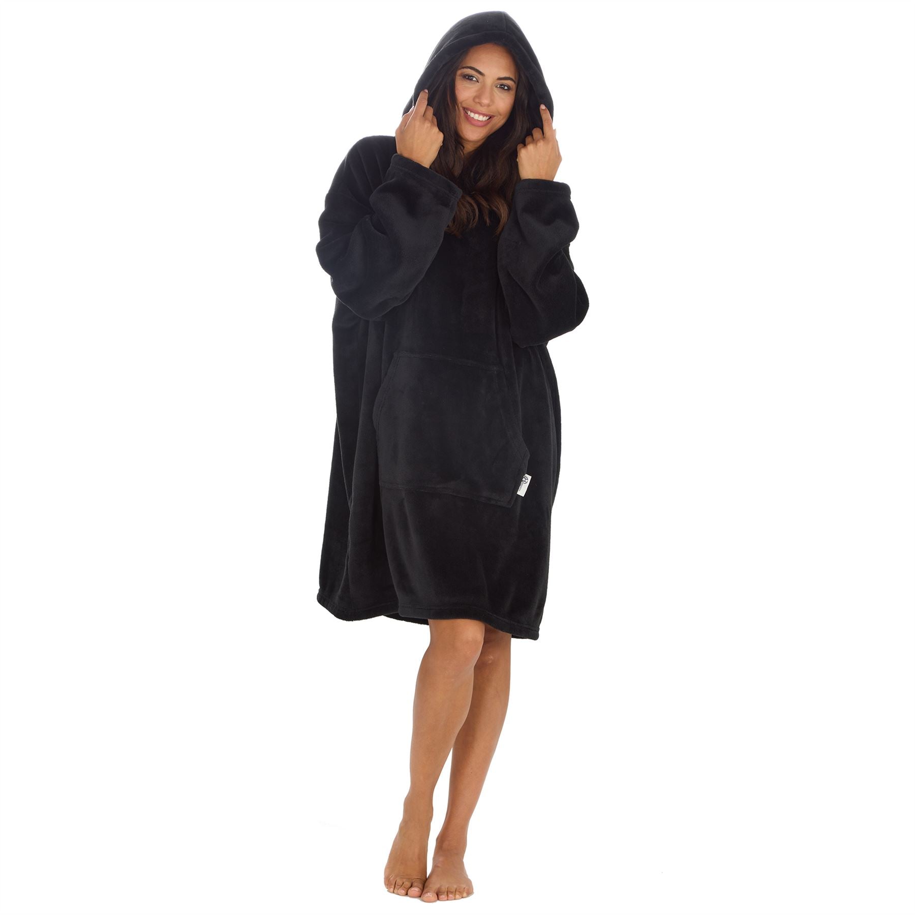 Huggable Adults Plain Oversized Fleece Hoodie