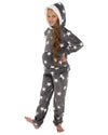 Slumber Hut Girls Star Fleece Hooded Pyjamas