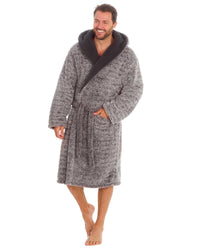 Undercover Mens Sherpa Fleece Dressing Gown