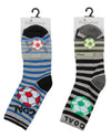 6 Pairs Boys Bamboo Football Ankle Socks