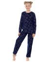 Slumber Hut Girls Jersey Navy Star Pyjamas