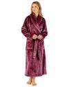 Slenderella Womens Luxury Flannel Fleece 48" Robe