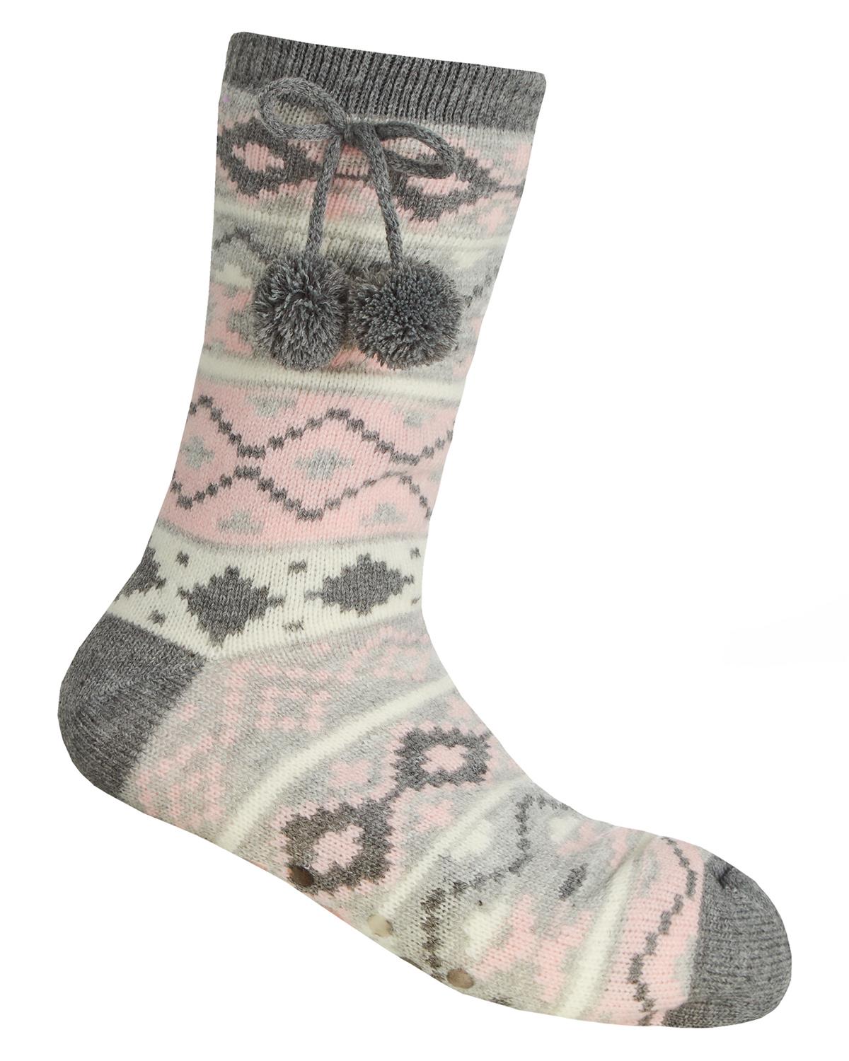 Forever Dreaming Womens Fairisle Slipper Socks