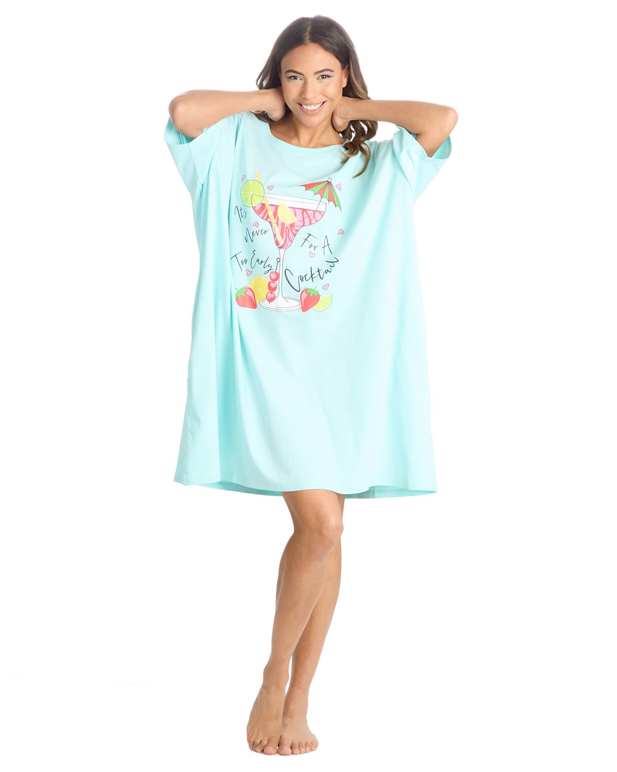 Slumber Party Womens Oversized Sleep T-Shirt