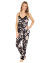 Gaspé Womens Satin Cami & Trouser Floral Pyjamas