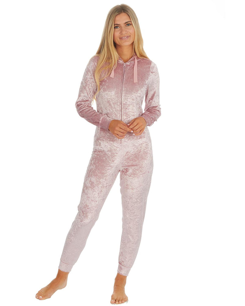 Forever Dreaming Womens Crushed Velvet Onesie