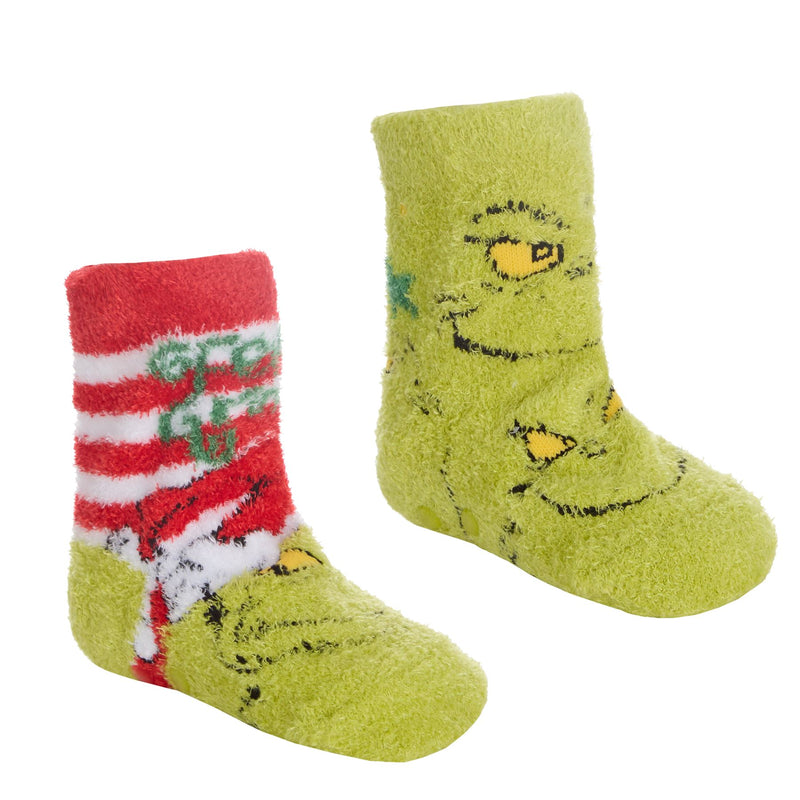 The Grinch Kids 2 Pack Christmas Cosy Socks