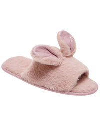 Loungeable Womens Fur Bunny Ear Slippers