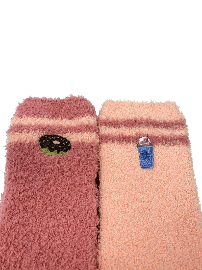 Nice Socks Womens 2 Pack Donut Cosy Socks