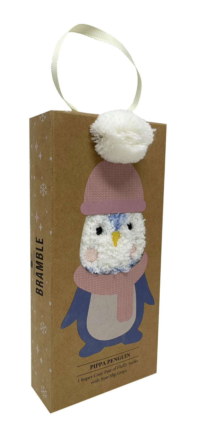 Bramble Womens Penguin Fluffy Socks Gift Box