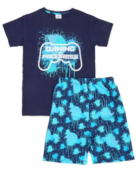 Boys Jersey Gaming Short Pyjamas