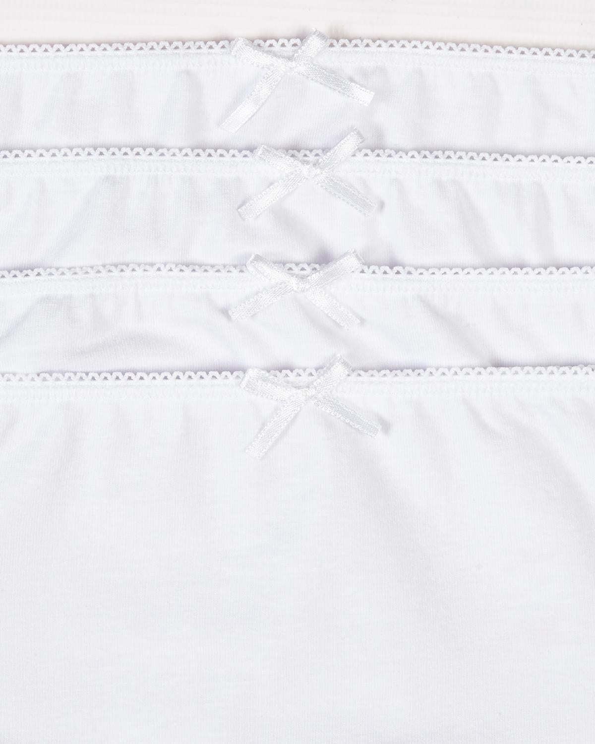 Slenders by Slenderella Womens 4 Pack Cotton Mini Brief