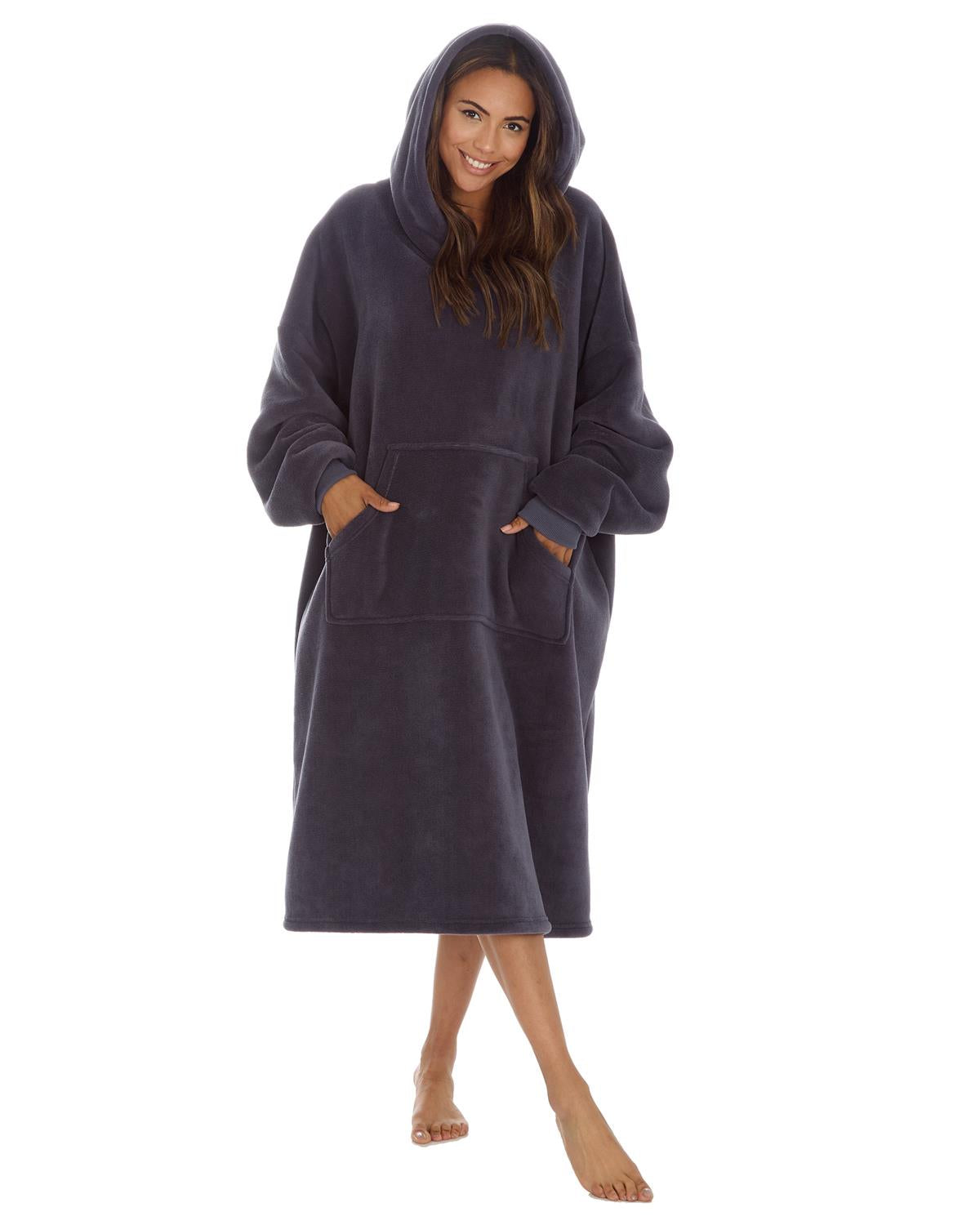 Huggable Womens Oversized Sherpa Lined Hoodie