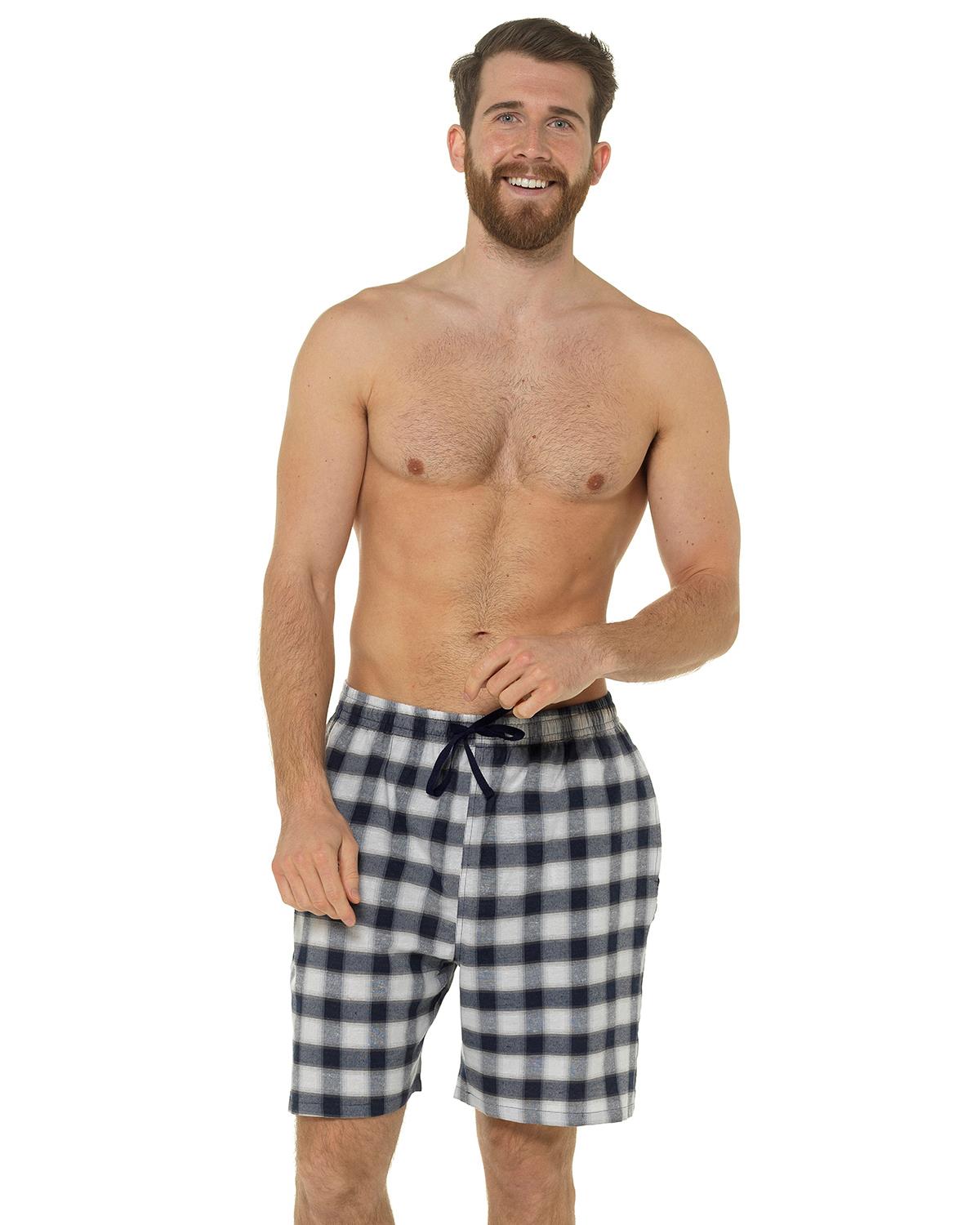 Foxbury Mens 2 Pack Woven Lounge Shorts