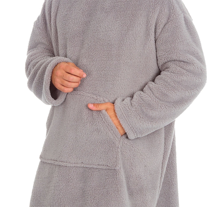 Huggable Mens Snuggle Fleece Oversized Hoodie