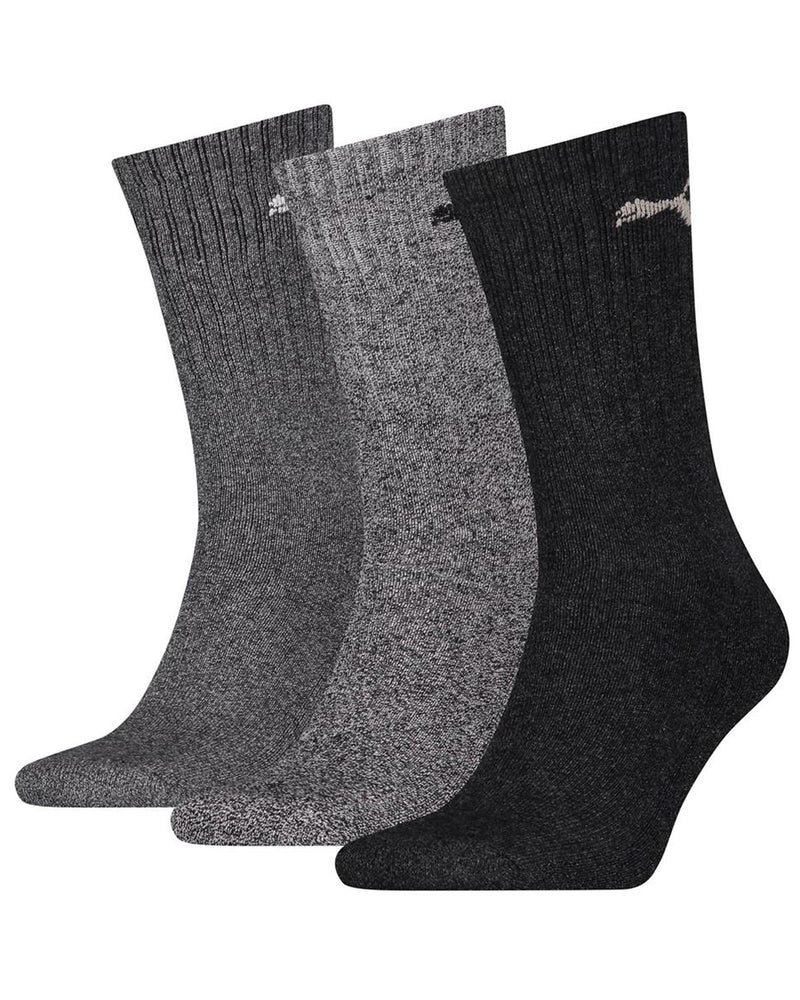 Puma Unisex 3 Pack Cotton Crew Socks