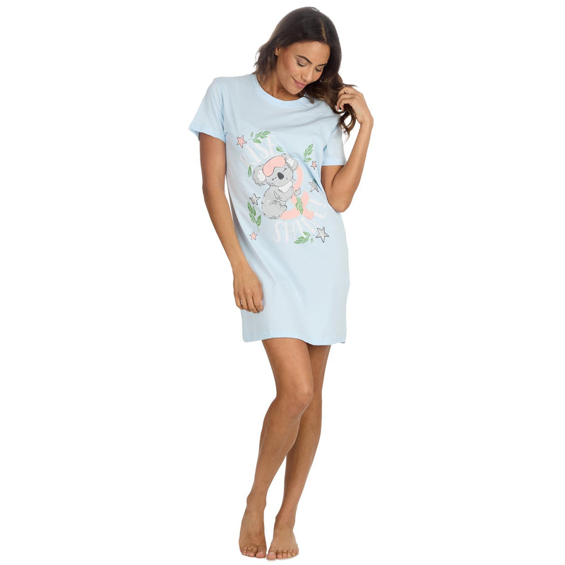 Forever Dreaming Womens Blue Koala Nightie