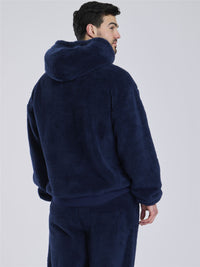 Loungeable Mens Sherpa Fleece Hoodie