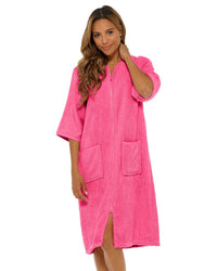 Undercover Womens Zip Up Towelling Dressing Gown