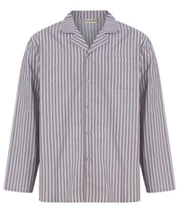 Walker Reid Mens Woven Cotton Stripe Tailored Pyjamas