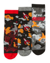 6 Pairs Boys Gaming & Space Ankle Socks