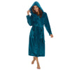 Forever Dreaming Womens Shimmer Fleece Dressing Gown