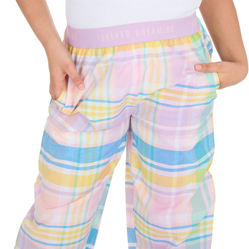 Forever Dreaming Girls Check Lounge Pants