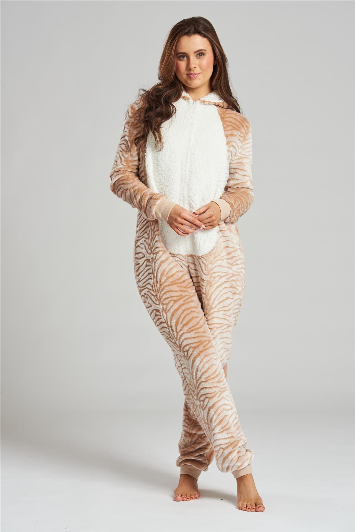 Loungeable Womens Novelty Tiger Onesie