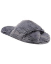 Loungeable Womens Fluffy Cross Slippers